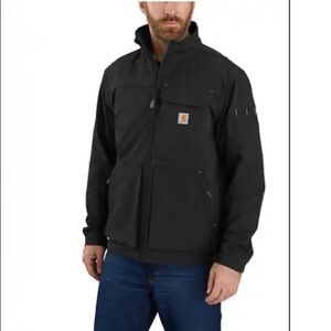 Carhartt Super Dux Relaxed Fit Lightweight Mock-Neck Black Jacket Men's Sz XXL
